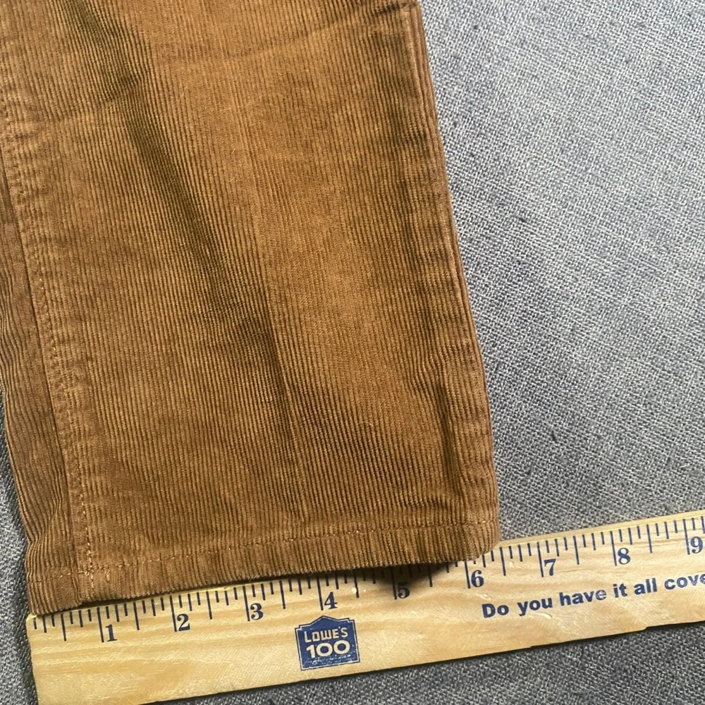 J. Crew Flex Slim Fit Brown Corduroy Pants Men 31x30 Pinwale Stretch Lightweight